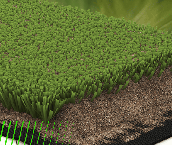 Edel Elite Lsr24 Sand Filled Synthetic Hockey Pitch System